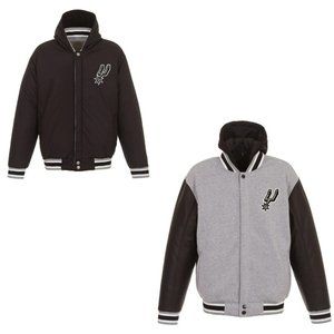 San Antonio Spurs Reversible Two Tone Fleece Hooded Jacket
